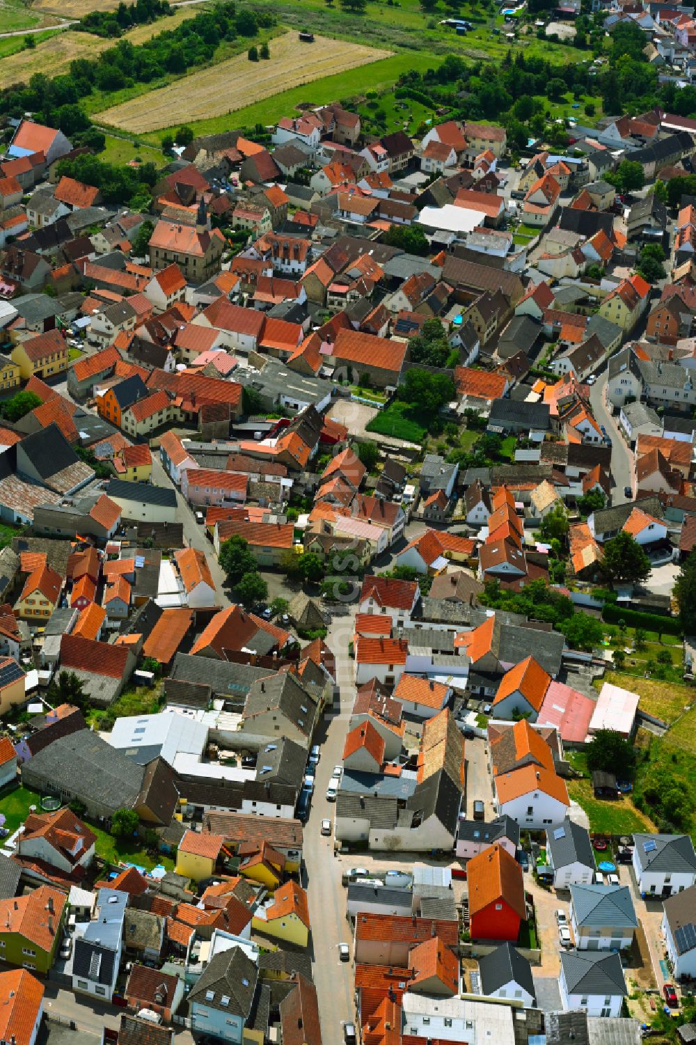 Luftaufnahme Kolonie - Stadtzentrum im Innenstadtbereich in Kolonie im Bundesland Rheinland-Pfalz, Deutschland