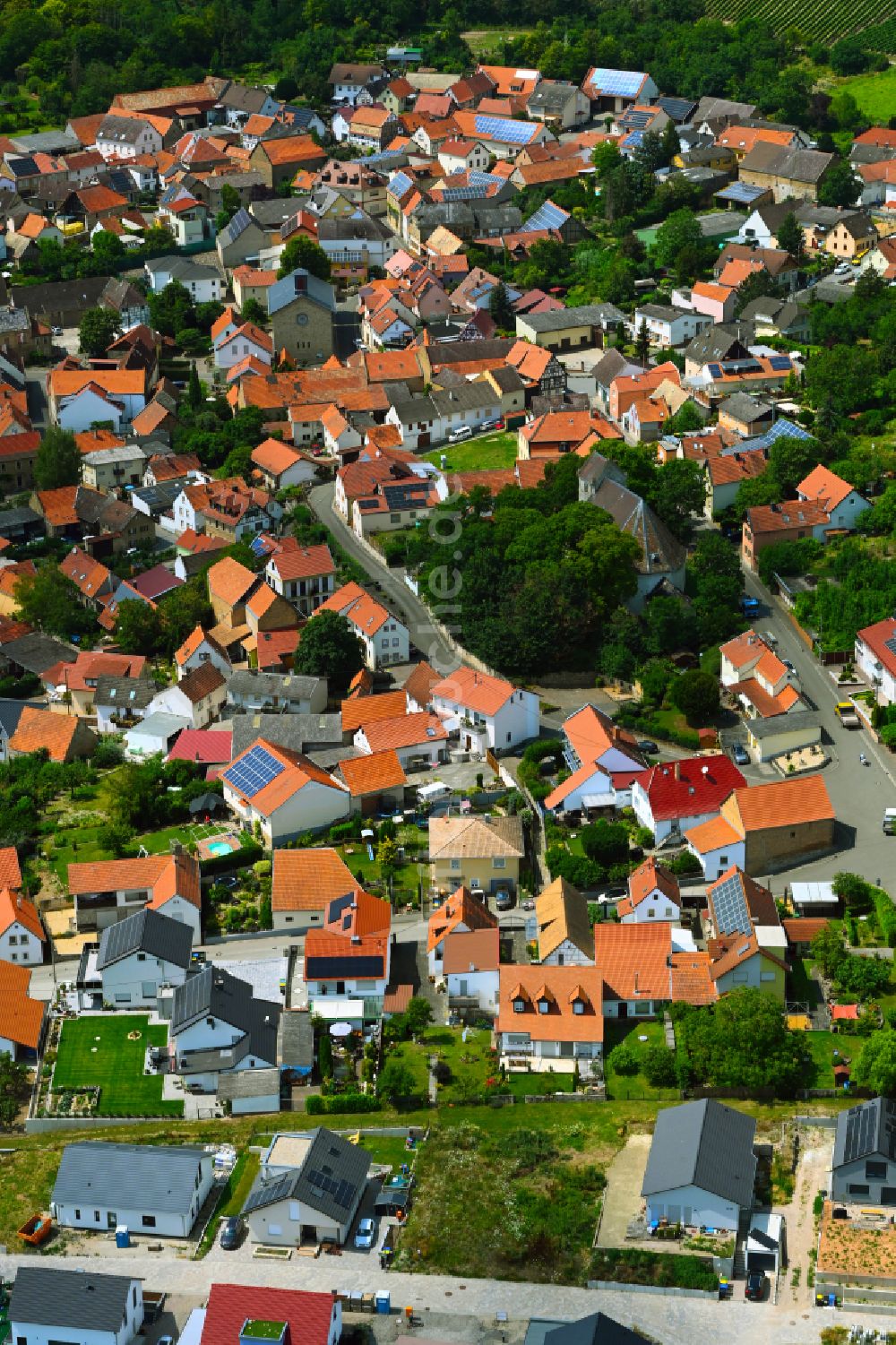 Luftaufnahme Kolonie - Stadtzentrum im Innenstadtbereich in Kolonie im Bundesland Rheinland-Pfalz, Deutschland