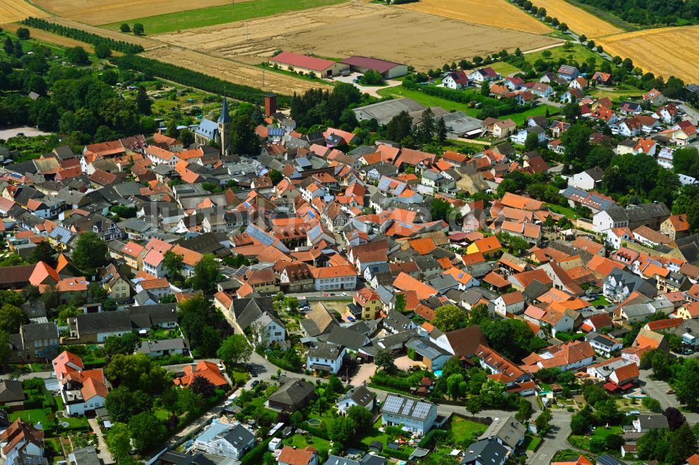 Kolonie von oben - Stadtzentrum im Innenstadtbereich in Kolonie im Bundesland Rheinland-Pfalz, Deutschland