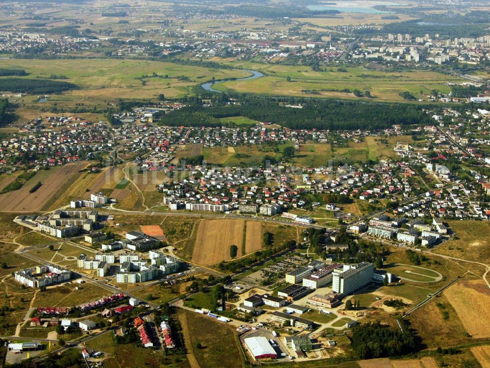 Konin aus der Vogelperspektive: Stadtzentrum im Innenstadtbereich in Konin in Wielkopolskie - Großpolen, Polen