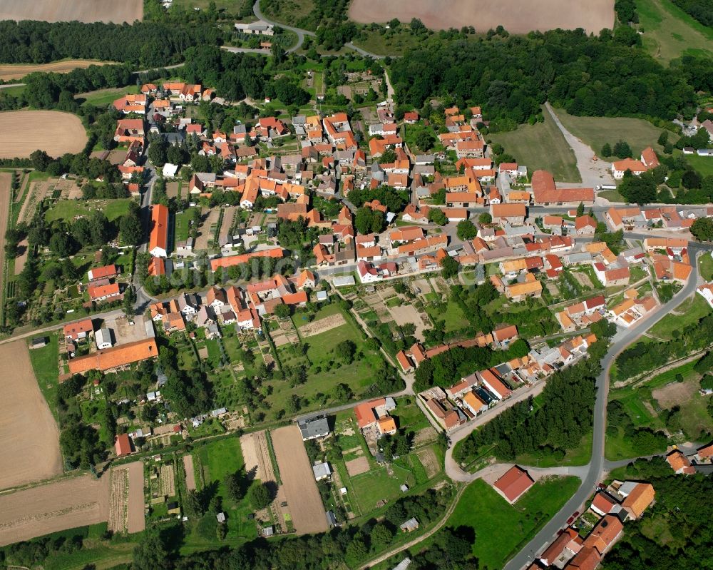 Luftbild Kutzleben - Stadtzentrum im Innenstadtbereich in Kutzleben im Bundesland Thüringen, Deutschland