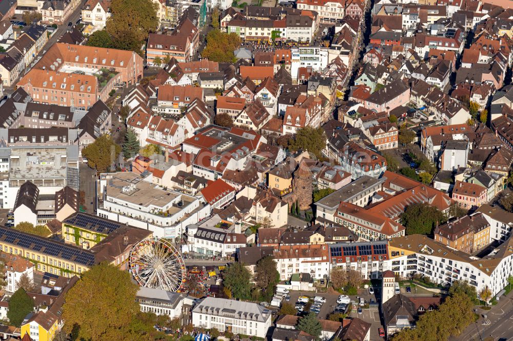 Lahr/Schwarzwald von oben - Stadtzentrum im Innenstadtbereich in Lahr/Schwarzwald im Bundesland Baden-Württemberg, Deutschland