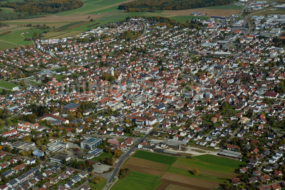 Luftbild Laichingen - Stadtzentrum im Innenstadtbereich in Laichingen im Bundesland Baden-Württemberg, Deutschland