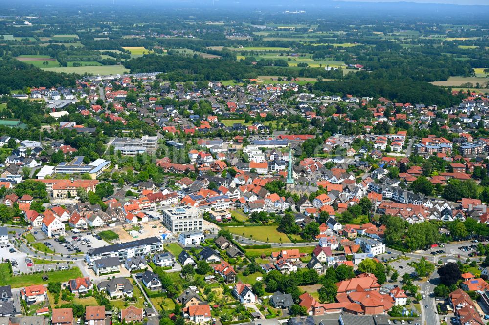 Laumeskamp aus der Vogelperspektive: Stadtzentrum im Innenstadtbereich in Laumeskamp im Bundesland Nordrhein-Westfalen, Deutschland