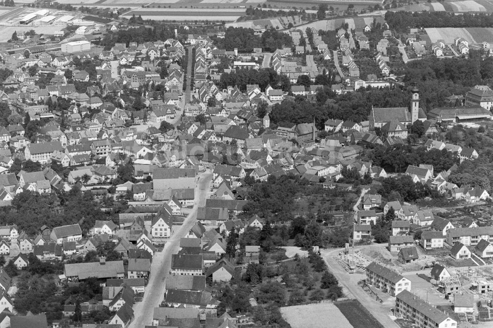 Luftbild Laupheim - Stadtzentrum im Innenstadtbereich von Laupheim im Bundesland Baden-Württemberg, Deutschland