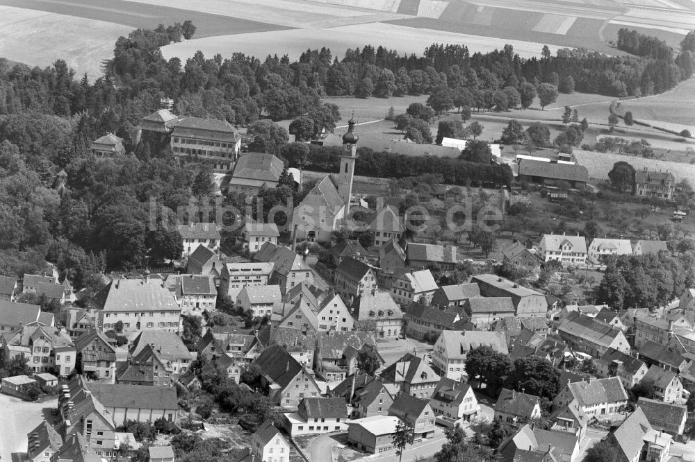 Luftaufnahme Laupheim - Stadtzentrum im Innenstadtbereich von Laupheim im Bundesland Baden-Württemberg, Deutschland