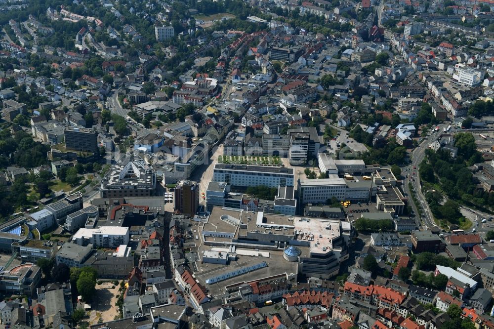 Luftbild Lüdenscheid - Stadtzentrum im Innenstadtbereich in Lüdenscheid im Bundesland Nordrhein-Westfalen, Deutschland