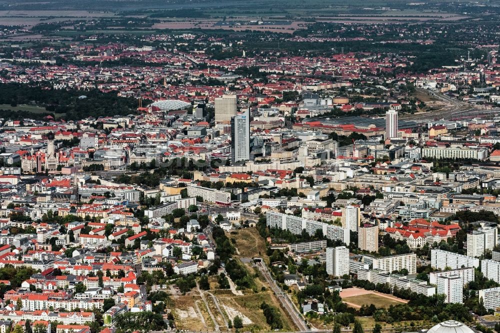 Luftbild Leipzig - Stadtzentrum im Innenstadtbereich in Leipzig im Bundesland Sachsen