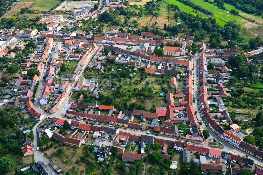 Luftaufnahme Liebenwalde - Stadtzentrum im Innenstadtbereich in Liebenwalde im Bundesland Brandenburg, Deutschland