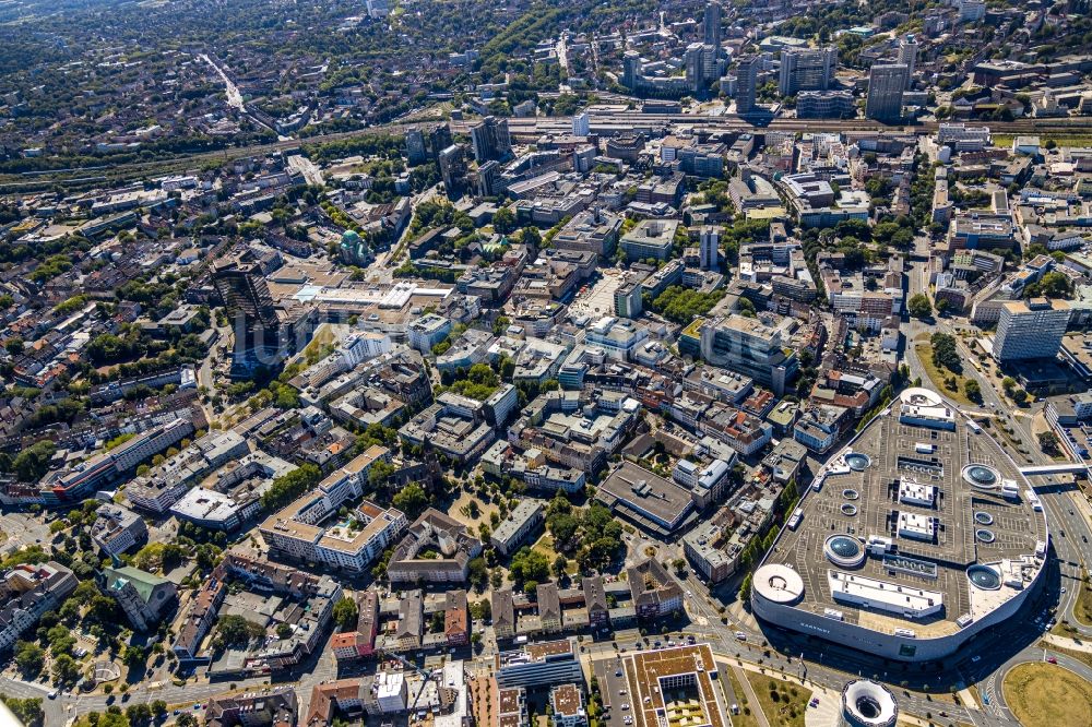 Luftbild Essen - Stadtzentrum im Innenstadtbereich am Limbecker Platz im Ortsteil Stadtkern in Essen im Bundesland Nordrhein-Westfalen, Deutschland