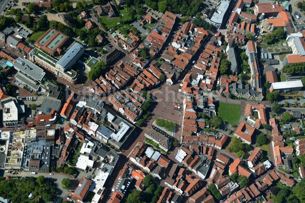 Luftbild Lingen (Ems) - Stadtzentrum im Innenstadtbereich in Lingen (Ems) im Bundesland Niedersachsen