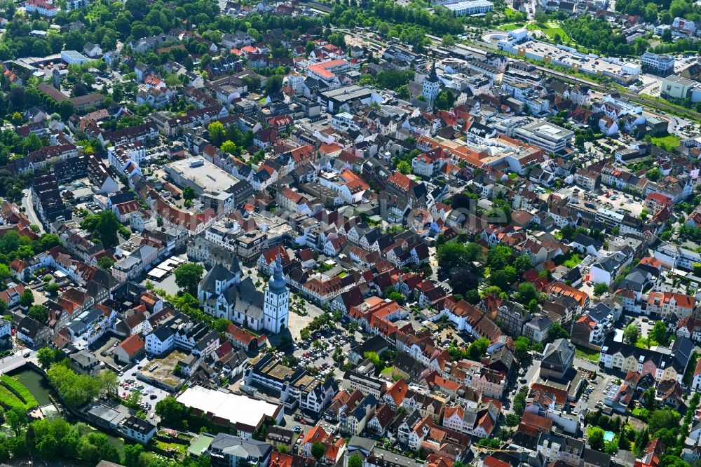 Lippstadt aus der Vogelperspektive: Stadtzentrum im Innenstadtbereich in Lippstadt im Bundesland Nordrhein-Westfalen, Deutschland