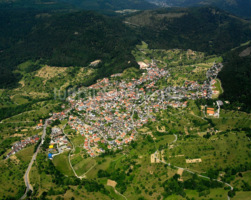 Luftbild Loffenau Stadtzentrum Im Innenstadtbereich In Loffenau Im Bundesland Baden