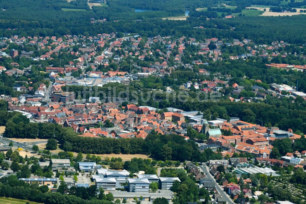 Luftaufnahme Meppen - Stadtzentrum im Innenstadtbereich in Meppen im Bundesland Niedersachsen, Deutschland