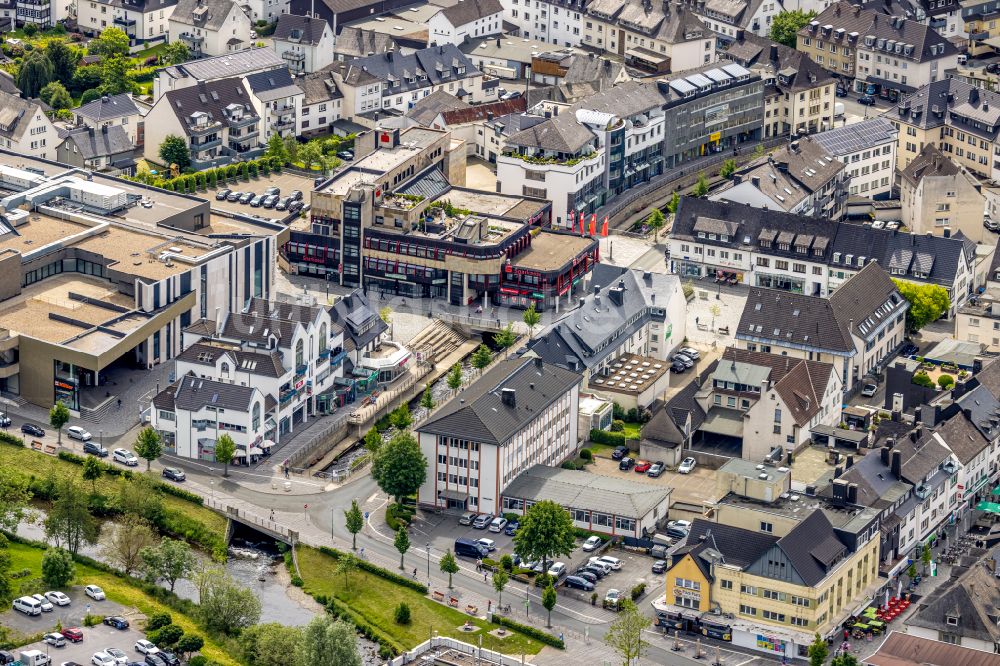 Luftbild Meschede - Stadtzentrum im Innenstadtbereich in Meschede im Bundesland Nordrhein-Westfalen, Deutschland