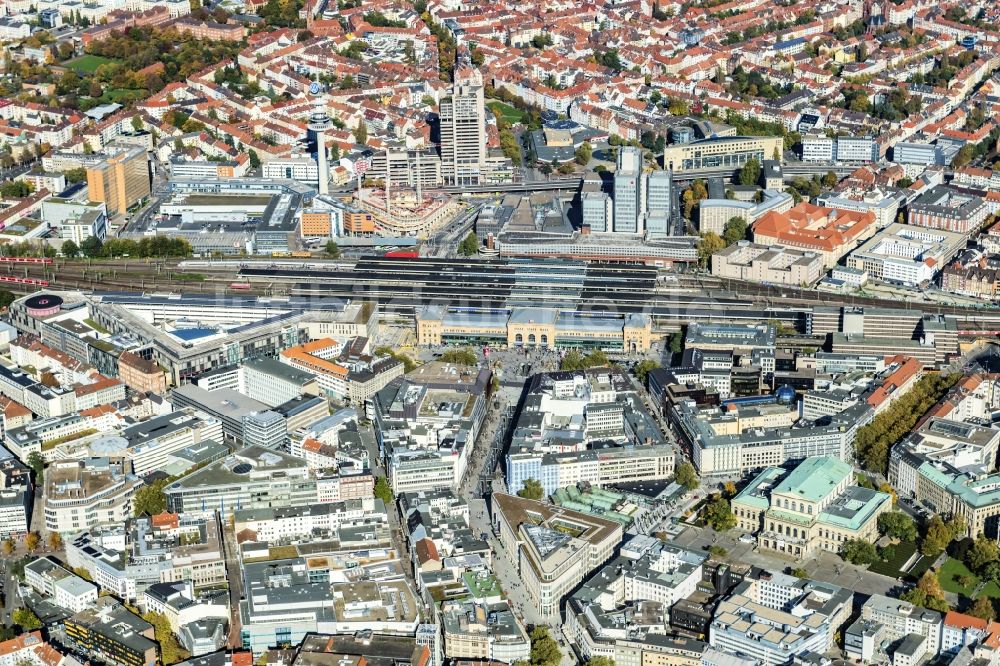 Luftbild Hannover - Stadtzentrum im Innenstadtbereich Mitte in Hannover im Bundesland Niedersachsen, Deutschland