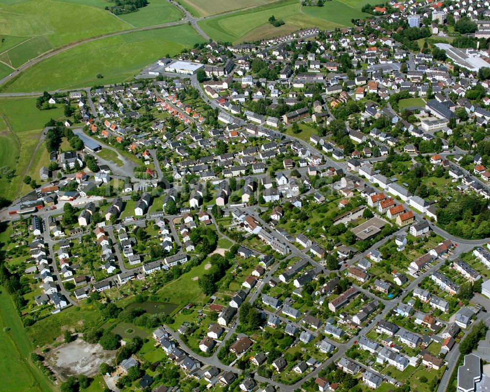 Luftbild Münchberg - Stadtzentrum im Innenstadtbereich in Münchberg im Bundesland Bayern, Deutschland