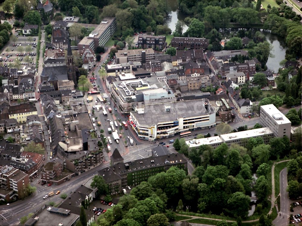 Luftbild Moers - Stadtzentrum im Innenstadtbereich in Moers im Bundesland Nordrhein-Westfalen