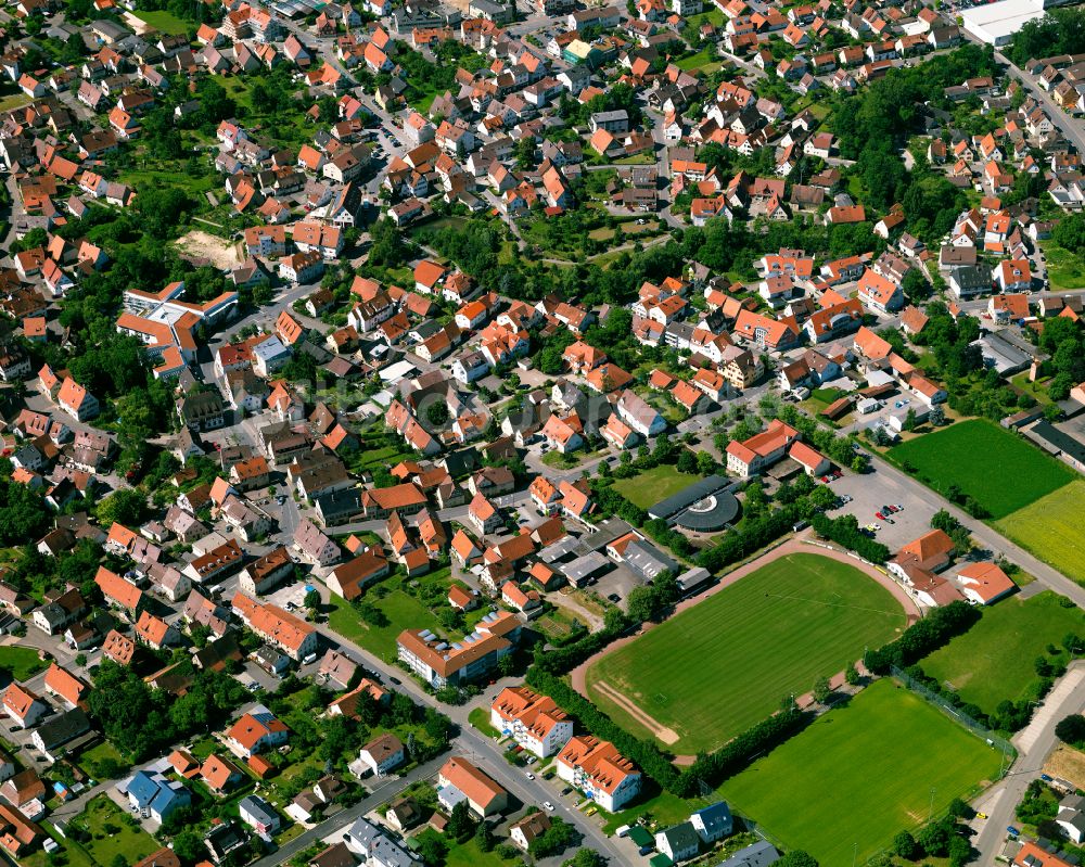 M Ssingen Von Oben Stadtzentrum Im Innenstadtbereich In M Ssingen Im Bundesland Baden