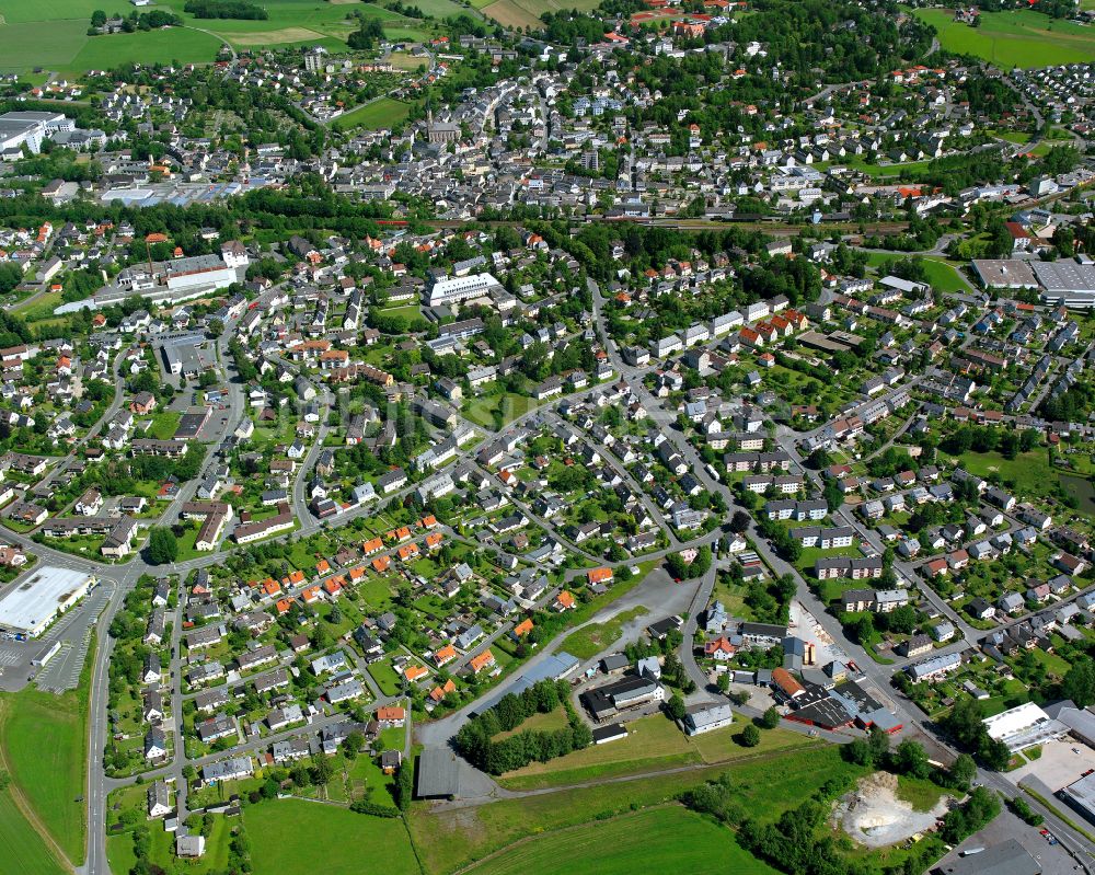 Mussen von oben - Stadtzentrum im Innenstadtbereich in Mussen im Bundesland Bayern, Deutschland