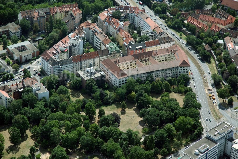 Nürnberg von oben - Stadtzentrum im Innenstadtbereich in Nürnberg im Bundesland Bayern