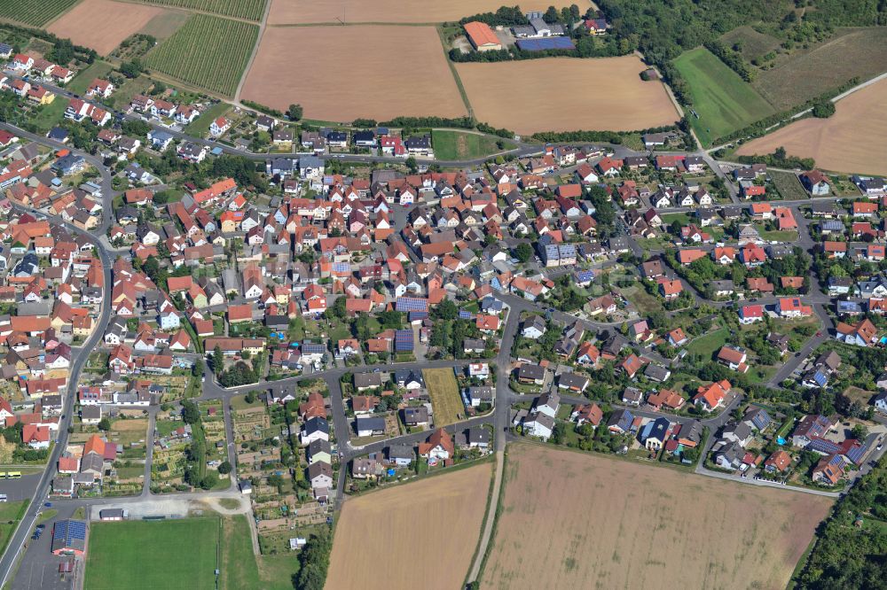 Luftaufnahme Oberleinach - Stadtzentrum im Innenstadtbereich in Oberleinach im Bundesland Bayern, Deutschland