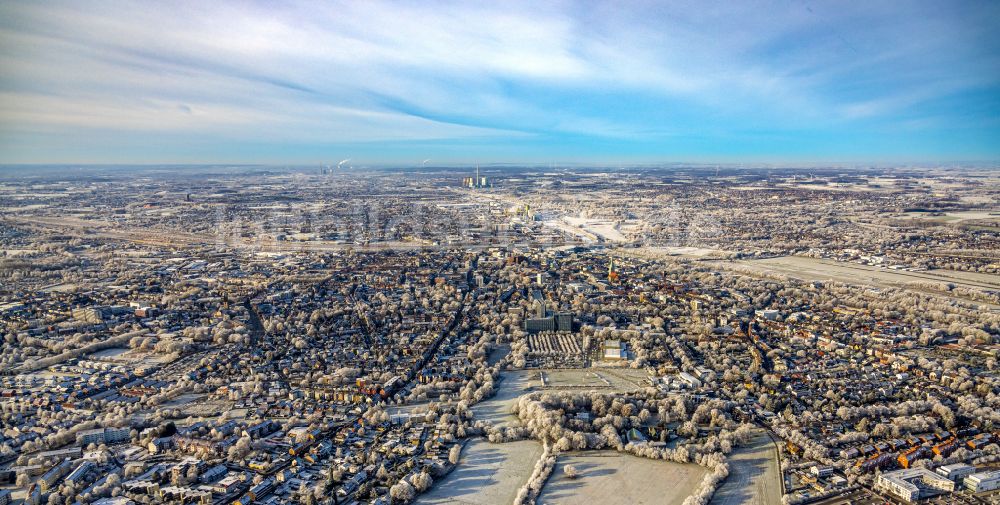 Luftbild Hamm - Stadtzentrum im Innenstadtbereich im Ortsteil Heessen in Hamm im Bundesland Nordrhein-Westfalen, Deutschland