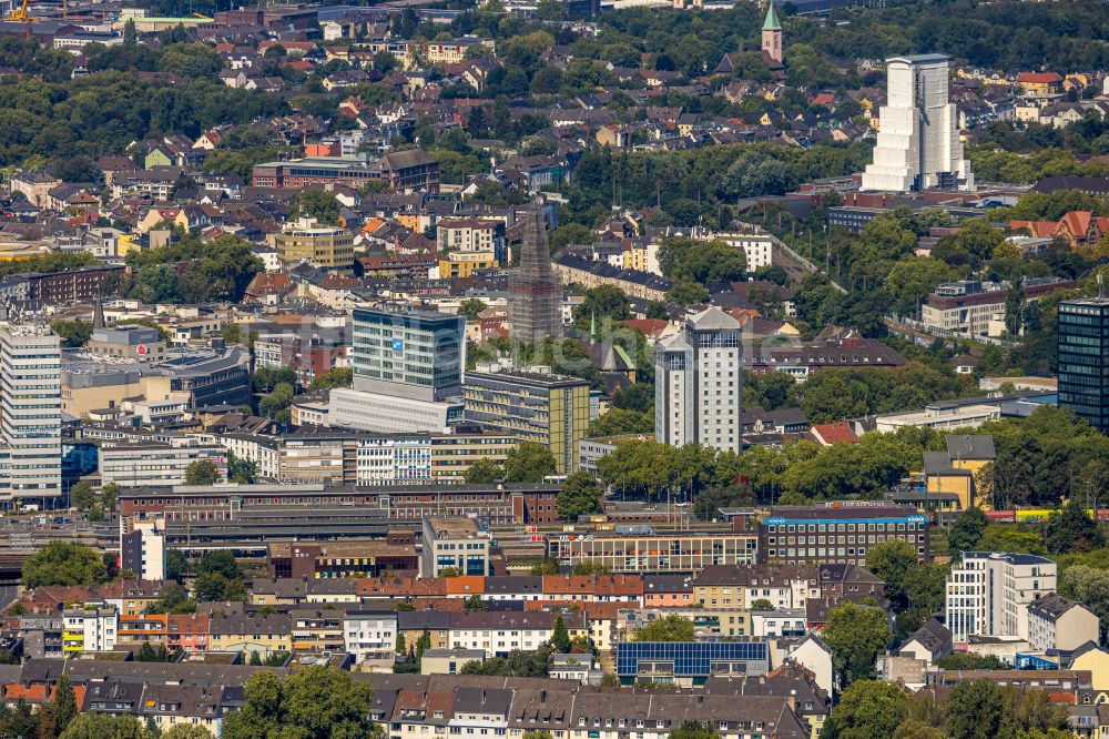 Bochum aus der Vogelperspektive: Stadtzentrum im Innenstadtbereich im Ortsteil Innenstadt in Bochum im Bundesland Nordrhein-Westfalen, Deutschland