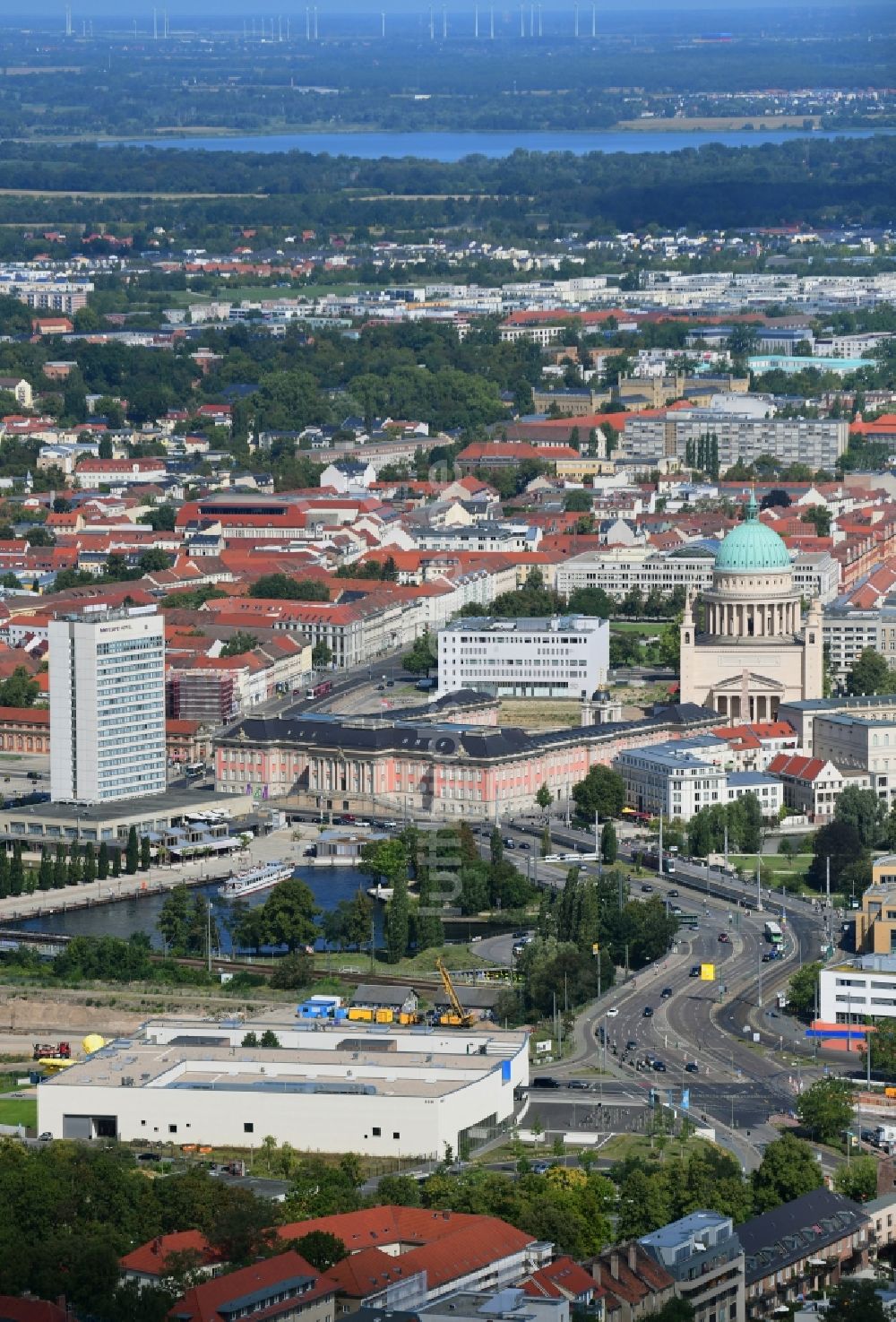 Luftbild Potsdam - Stadtzentrum im Innenstadtbereich in Potsdam im Bundesland Brandenburg, Deutschland