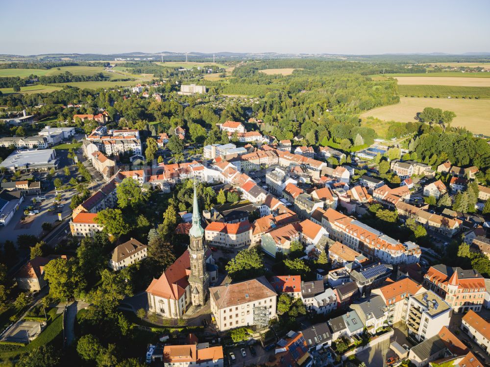 Luftbild Radeberg - Stadtzentrum im Innenstadtbereich in Radeberg im Bundesland Sachsen, Deutschland