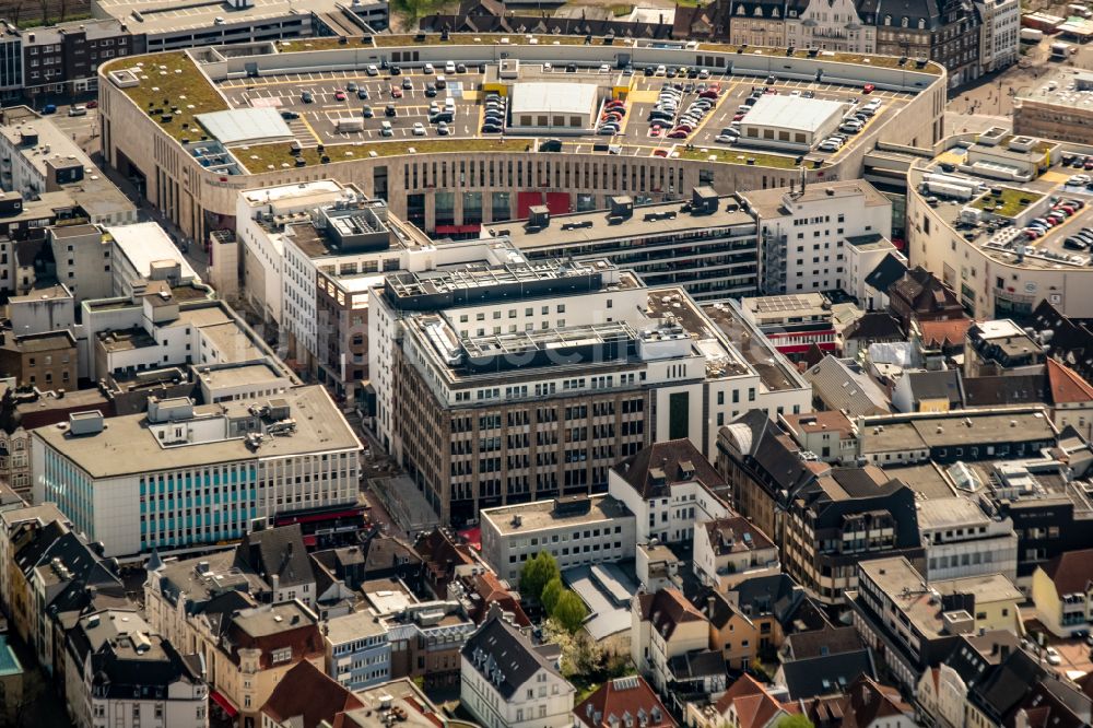 Recklinghausen von oben - Stadtzentrum im Innenstadtbereich in Recklinghausen im Bundesland Nordrhein-Westfalen