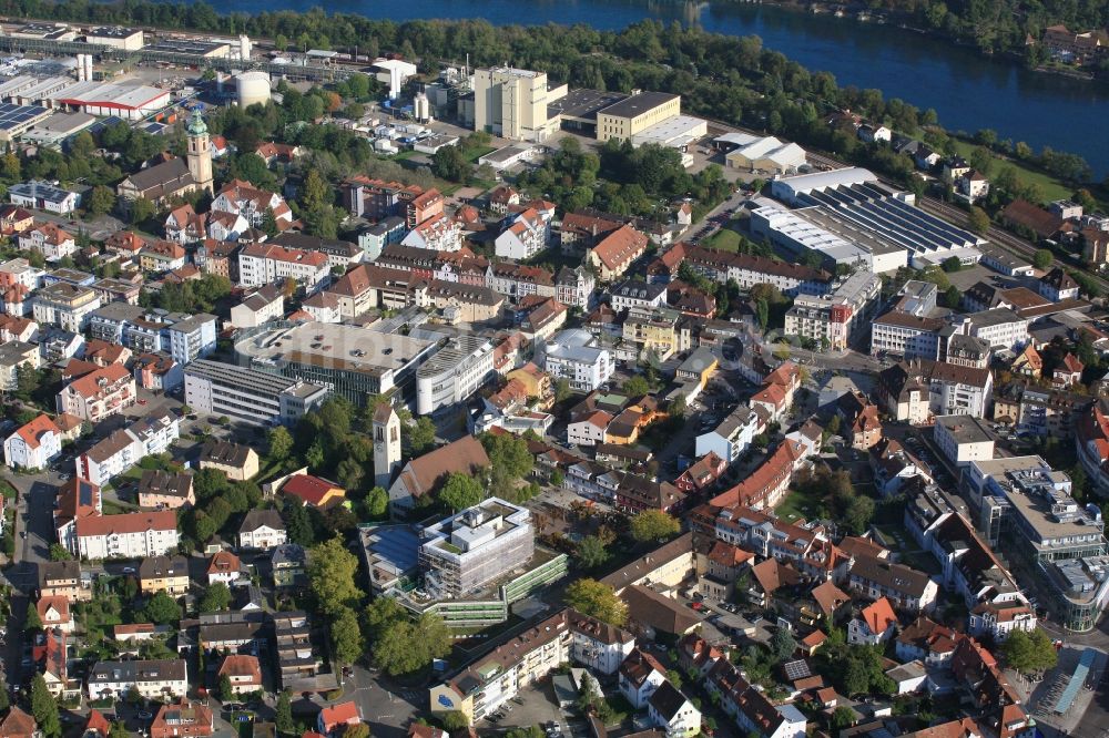 Luftbild Rheinfelden (Baden) - Stadtzentrum im Innenstadtbereich in Rheinfelden (Baden) im Bundesland Baden-Württemberg