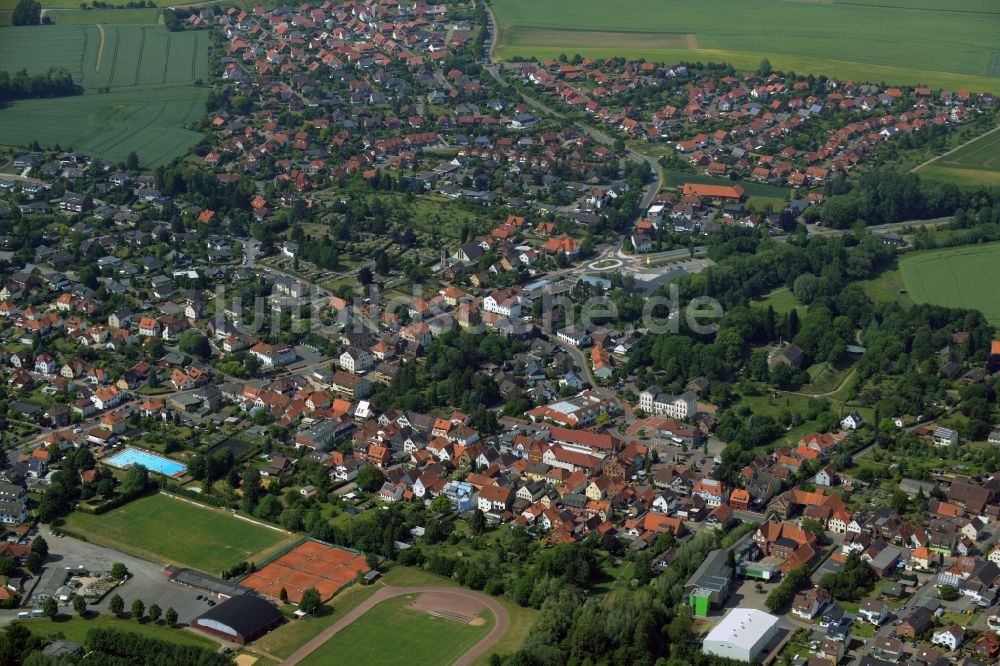 Luftaufnahme Rodenberg - Stadtzentrum im Innenstadtbereich in Rodenberg im Bundesland Niedersachsen