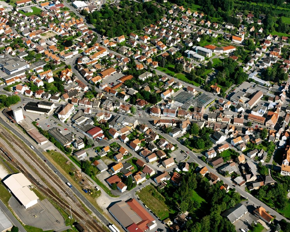 Rulfingen von oben - Stadtzentrum im Innenstadtbereich in Rulfingen im Bundesland Baden-Württemberg, Deutschland