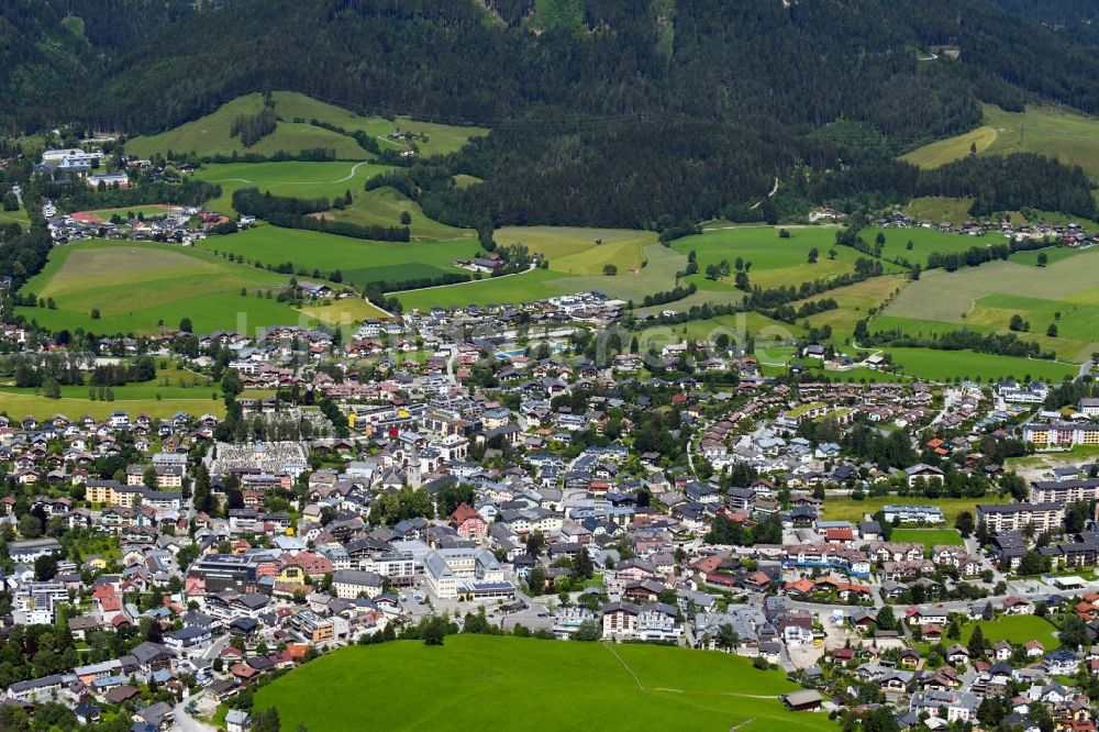 Saalfelden Am Steinernen Meer Von Oben Stadtzentrum Im Innenstadtbereich In Saalfelden Am