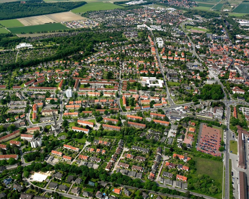 Luftaufnahme Salzgitter - Stadtzentrum im Innenstadtbereich in Salzgitter im Bundesland Niedersachsen, Deutschland