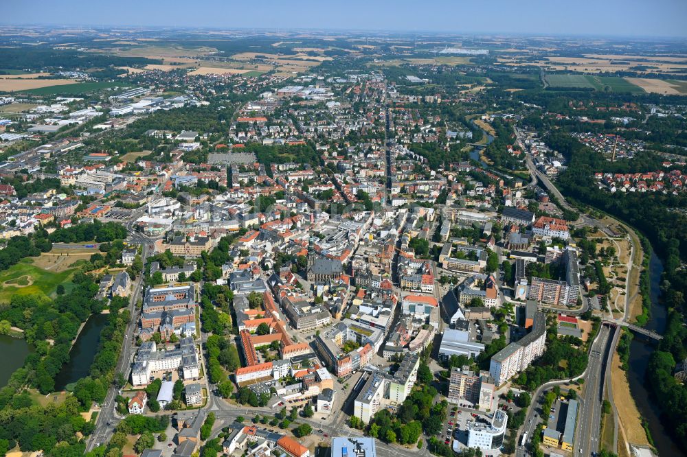 Schedewitz/Geinitzsiedlung von oben - Stadtzentrum im Innenstadtbereich in Schedewitz/Geinitzsiedlung im Bundesland Sachsen, Deutschland