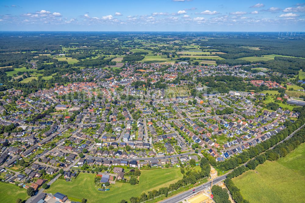 Schermbeck von oben - Stadtzentrum im Innenstadtbereich in Schermbeck im Bundesland Nordrhein-Westfalen, Deutschland