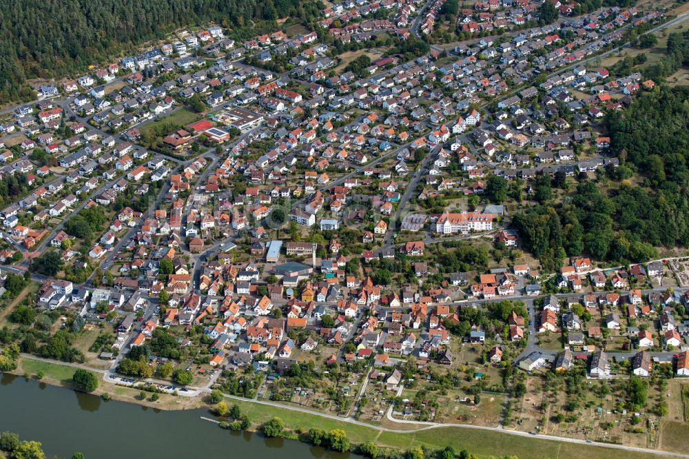 Luftbild Sendelbach - Stadtzentrum im Innenstadtbereich in Sendelbach im Bundesland Bayern, Deutschland