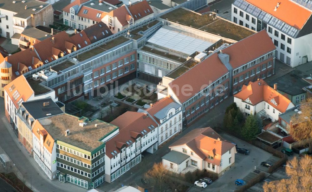 Senftenberg aus der Vogelperspektive: Stadtzentrum im Innenstadtbereich in Senftenberg im Bundesland Brandenburg