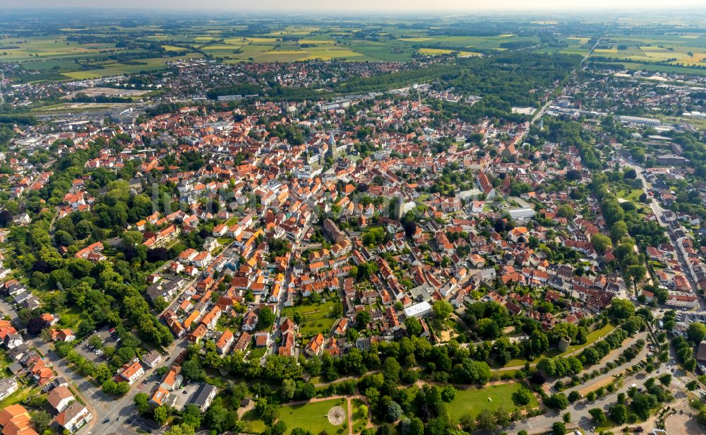 Luftbild Soest - Stadtzentrum im Innenstadtbereich in Soest im Bundesland Nordrhein-Westfalen, Deutschland