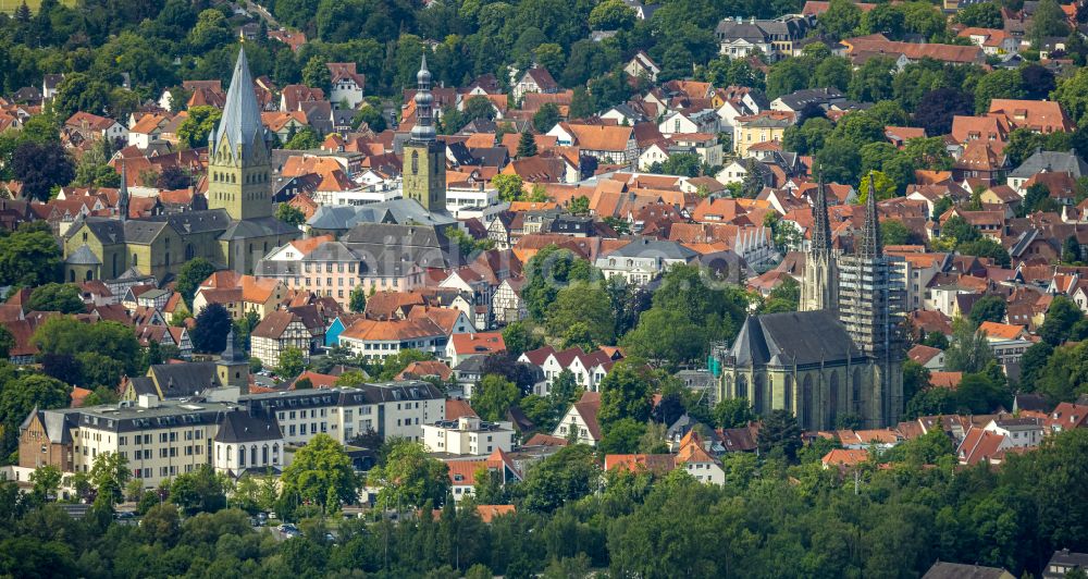 Luftbild Soest - Stadtzentrum im Innenstadtbereich in Soest im Bundesland Nordrhein-Westfalen, Deutschland