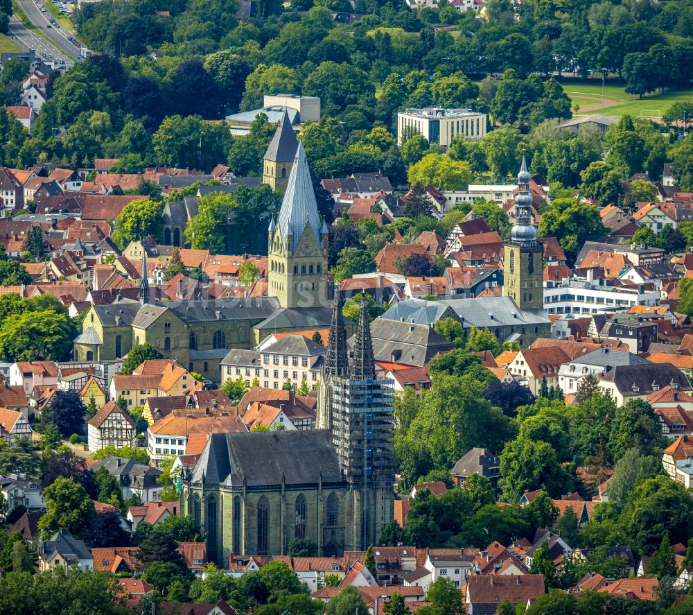 Soest von oben - Stadtzentrum im Innenstadtbereich in Soest im Bundesland Nordrhein-Westfalen, Deutschland