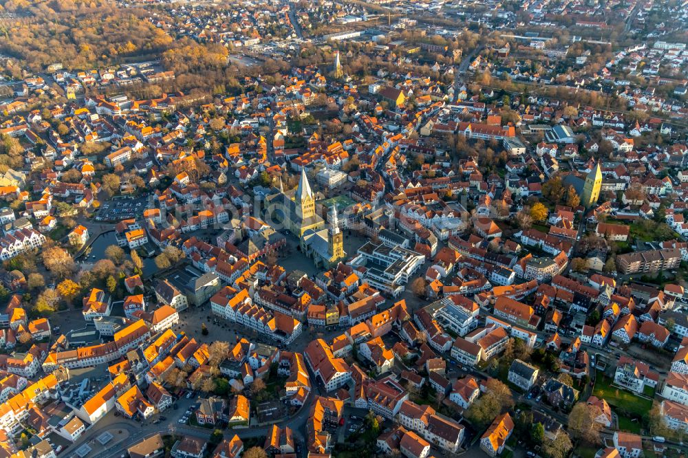 Soest aus der Vogelperspektive: Stadtzentrum im Innenstadtbereich in Soest im Bundesland Nordrhein-Westfalen, Deutschland