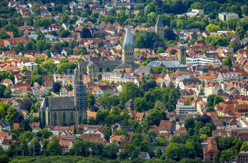 Luftbild Soest - Stadtzentrum im Innenstadtbereich in Soest im Bundesland Nordrhein-Westfalen, Deutschland