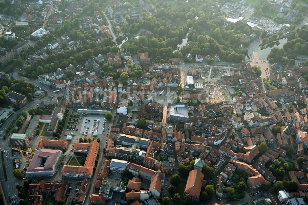 Luftaufnahme Stade - Stadtzentrum im Innenstadtbereich in Stade im Bundesland Niedersachsen