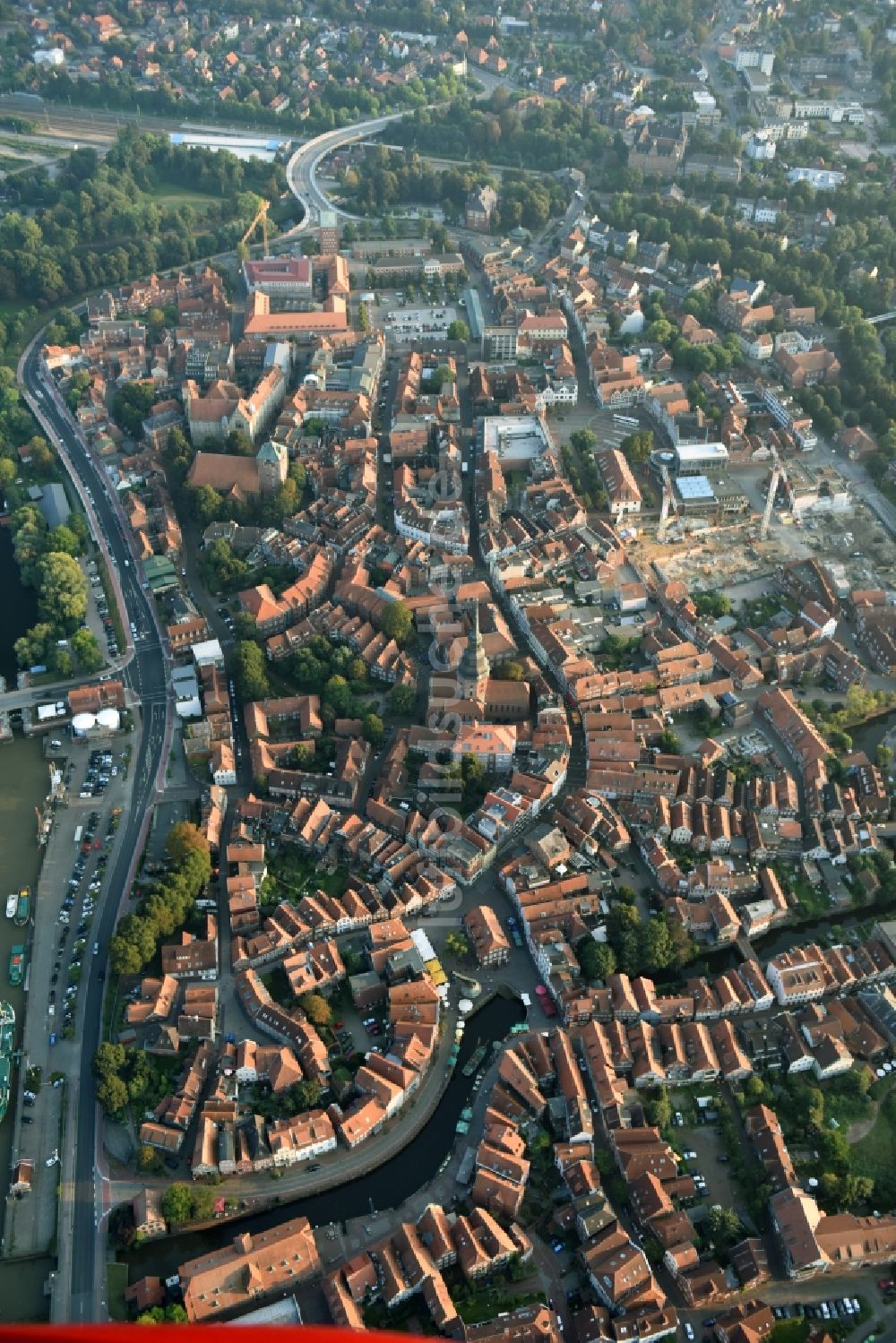 Luftbild Stade - Stadtzentrum im Innenstadtbereich in Stade im Bundesland Niedersachsen