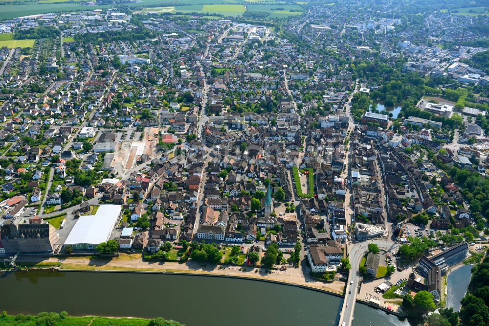 Stahle aus der Vogelperspektive: Stadtzentrum im Innenstadtbereich in Stahle im Bundesland Nordrhein-Westfalen, Deutschland