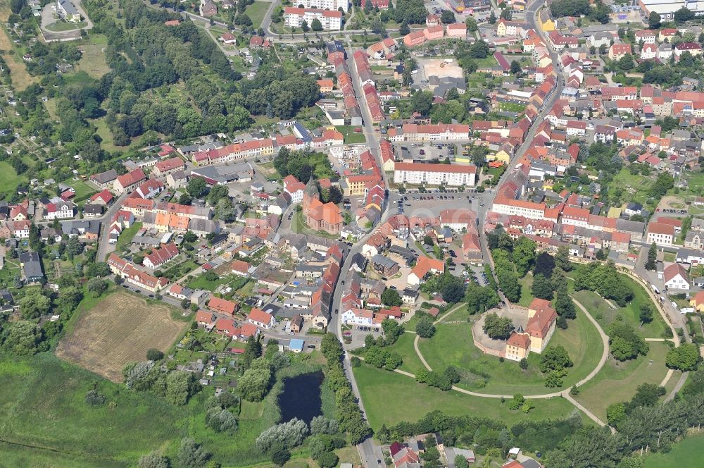 Luftbild Stavenhagen - Stadtzentrum im Innenstadtbereich in Stavenhagen im Bundesland Mecklenburg-Vorpommern