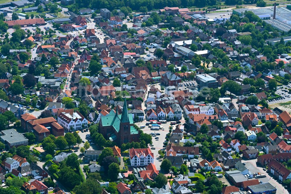 Luftaufnahme Thalingburen - Stadtzentrum im Innenstadtbereich in Thalingburen im Bundesland Schleswig-Holstein, Deutschland